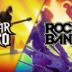 Rock band et Guitar Hero